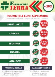 farmaciile terra - promotiile lunii septembrie
